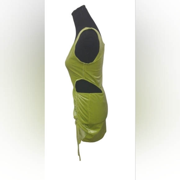 Tic Toc Jules Lime Cut Out Bodycon Mini Dress Green Womens Size Large - Picture 5 of 9